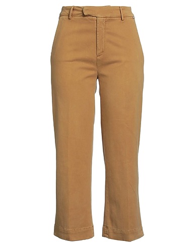ROŸ ROGER'S Casual trouser Mustard 98% Cotton, 2% Elastane