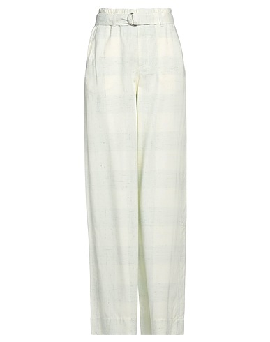RODEBJER Casual trouser Light green 90% Viscose, 10% Silk