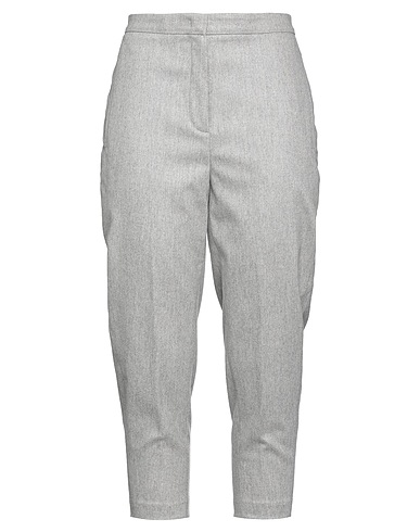 EUGHENES Casual trouser Light grey 90% Wool, 8% Cashmere, 2% Elastane