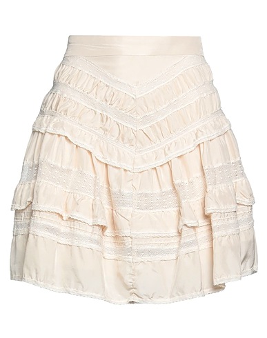 ISABEL MARANT Mini skirt Beige 100% Silk, Cotton