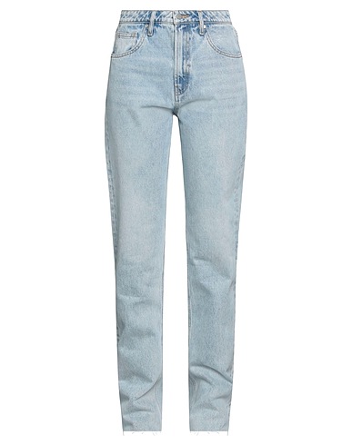 YOUNG POETS Denim trousers Blue 100% Cotton