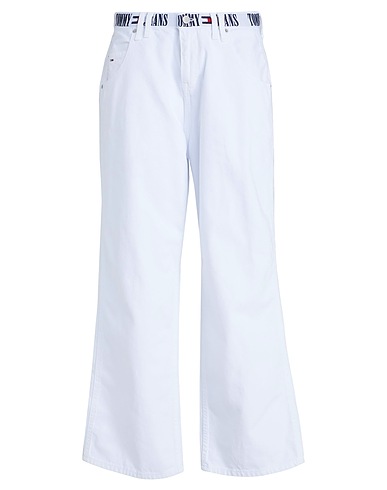 TOMMY JEANS Denim trousers White 100% Cotton