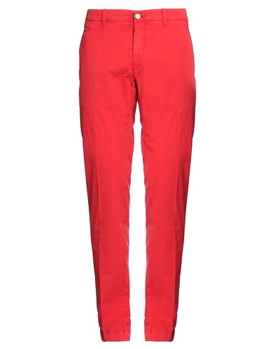 JACOB COHЁN Casual pants Red 98% Cotton, 2% Elastane