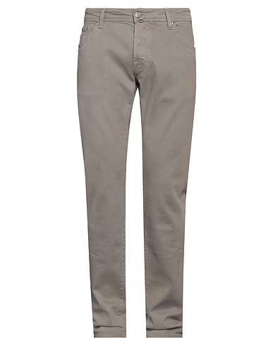 JACOB COHЁN Casual pants Grey Cotton, Elastane, Polyester