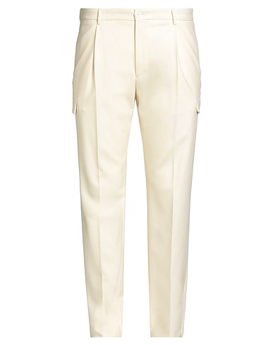 TAGLIATORE Casual trouser Ivory 100% Super 100s Wool