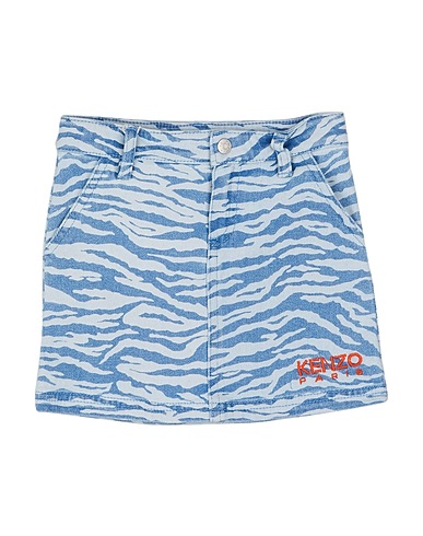 KENZO KIDS Skirt Blue 98% Cotton, 2% Elastane, Polyester