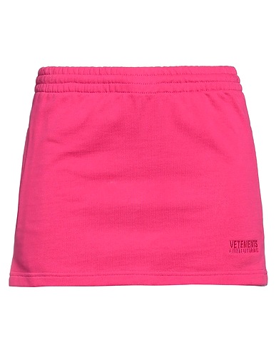 VETEMENTS Mini skirt Fuchsia 80% Cotton, 20% Elastane