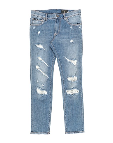 DOLCE&GABBANA Denim trousers Blue 98% Cotton, 2% Elastane