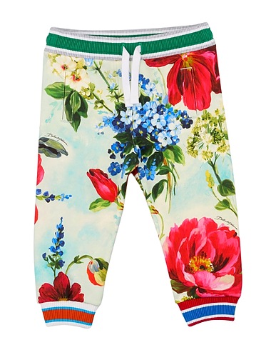DOLCE&GABBANA Casual trouser Sky blue 100% Cotton, Polyester, Metallic Polyester, Silk, Acrylic