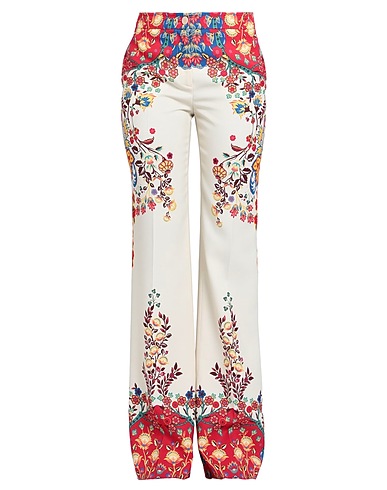 ETRO Casual trouser Ivory 90% Viscose, 10% Wool