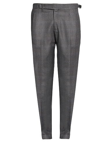 BRIGLIA 1949 Casual pants Charcoal 99% Virgin Wool, 1% Elastane
