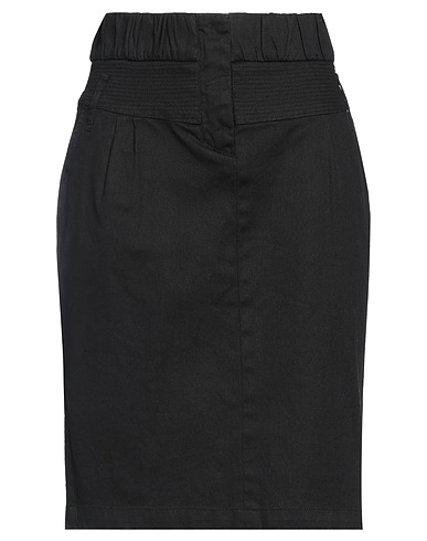 CAVALLI CLASS Mini skirt Black 98% Cotton, 2% Elastane