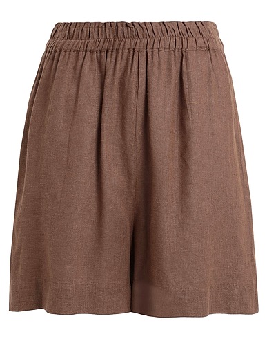 ONLY Shorts & Bermudas Braun 55% Leinen, 45% Viskose