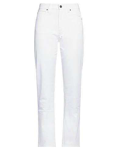 MAX MARA Denim trousers White 98% Cotton, 2% Elastane