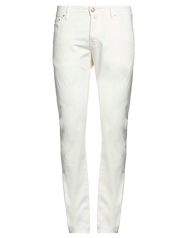 JACOB COHЁN 5-pocket White 97% Cotton, 3% Elastane