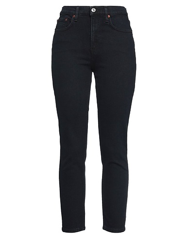 RE/DONE Denim trousers Black 77% Cotton, 22% Lyocell, 1% Lycra®