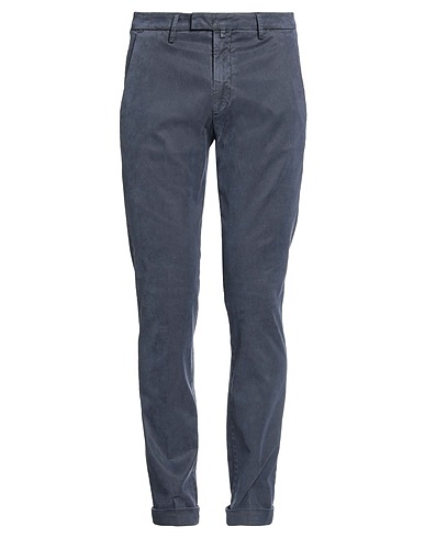 QUATTRO.DECIMI Casual trouser Navy blue 50% Cotton, 44% Tencel™, 4% Silk, 2% Elastane