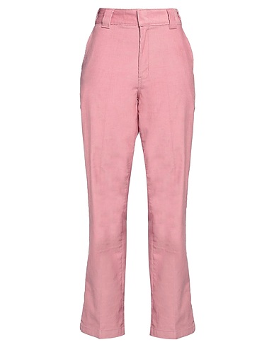 DICKIES Casual trouser Pink 57% Cotton, 42% Polyester, 1% Elastane