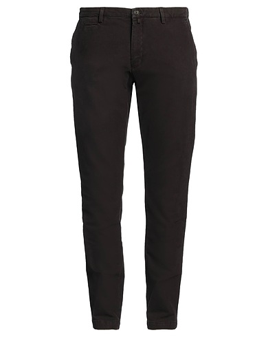 BRIGLIA 1949 Casual trouser Dark brown 98% Cotton, 2% Elastane