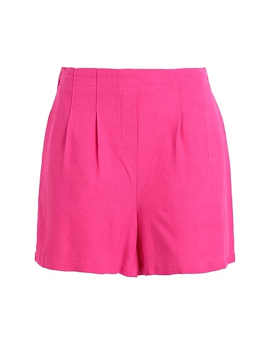 VERO MODA Shorts & Bermuda Fucsia 55% Viscosa EcoVero™, 45% Lino