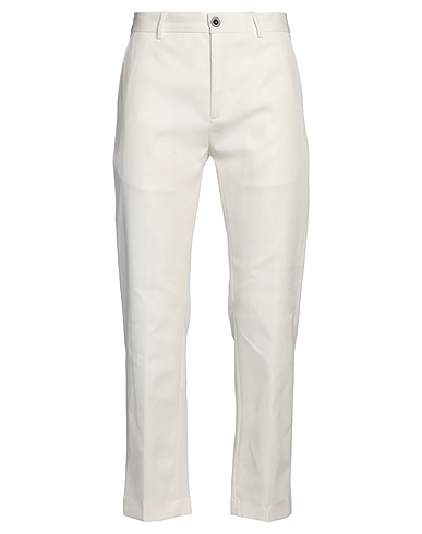 DEPARTMENT 5 Casual trouser White 99% Cotton, 1% Elastane