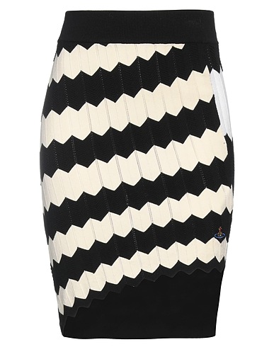 VIVIENNE WESTWOOD Mini skirt Black 44% Viscose, 36% Cotton, 19% Polyester, 1% Polyamide