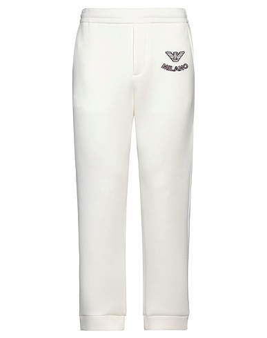 EMPORIO ARMANI パンツ ホワイト レーヨン 75% / ナイロン 17% / ポリウレタン 8%