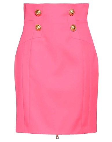 BALMAIN Mini skirt Fuchsia 100% Wool