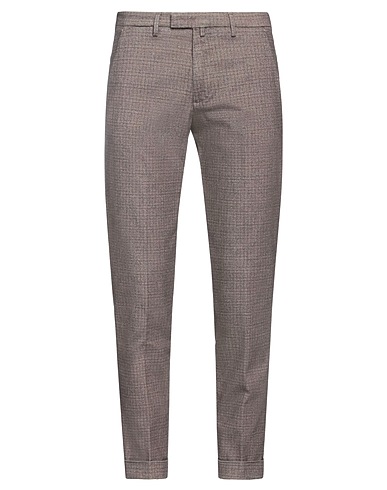 BRIGLIA 1949 Casual trouser Brown 48% Cotton, 33% Polyester, 17% Other Fibres, 1% Elastane, 1% Viscose
