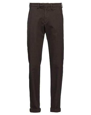BRIGLIA 1949 Casual trouser Chocolate brown 48% Cotton, 33% Polyester, 17% Other Fibres, 1% Elastane, 1% Viscose