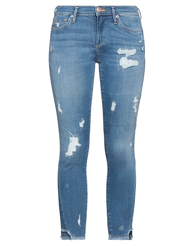 TRUE RELIGION Denim trousers Blue 87% Cotton, 9% Polyester, 4% Elastane