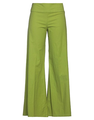 ALESSIA SANTI Casual trouser Green 96% Cotton, 4% Elastane