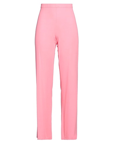 1-ONE Casual trouser Pink 93% Viscose, 7% Elastane