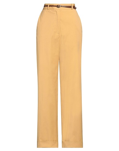 ALESSIA SANTI Casual trouser Camel 97% Cotton, 3% Elastane