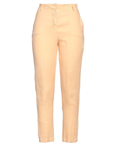 ALESSIA SANTI Casual trouser Apricot 100% Linen