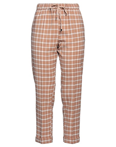 LIVIANA CONTI Casual trouser Light brown 54% Polyester, 44% Virgin Wool, 2% Elastane