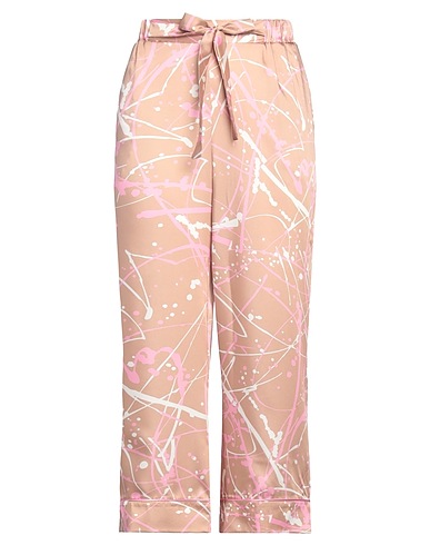 NUALY Casual trouser Camel 100% Polyester