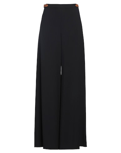 RALPH LAUREN COLLECTION Casual pants Black 54% Viscose, 46% Acetate, Lambskin