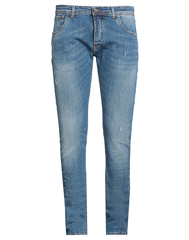 LIU •JO MAN Denim pants Blue 98% Cotton, 2% Elastane