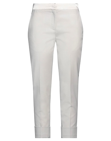 LORENA ANTONIAZZI Casual trouser Light grey 88% Virgin Wool, 10% Polyamide, 2% Elastane