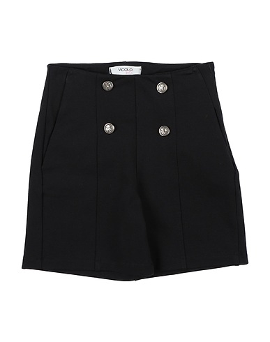 VICOLO Shorts & Bermuda Black 64% Viscose, 31% Polyamide, 5% Elastane