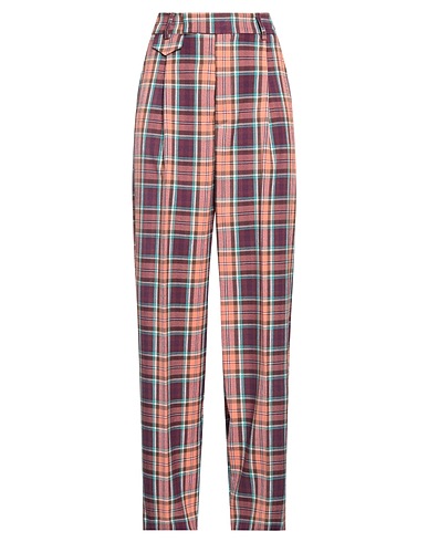 VICOLO Casual trouser Purple 62% Polyester, 35% Viscose, 3% Elastane