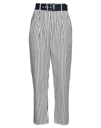 PINKO Casual trouser White 100% Cotton, Polyester