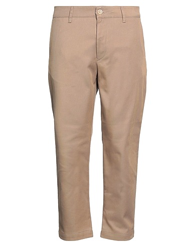 ADRIANO LANGELLA Casual pants Khaki 98% Cotton, 2% Elastane