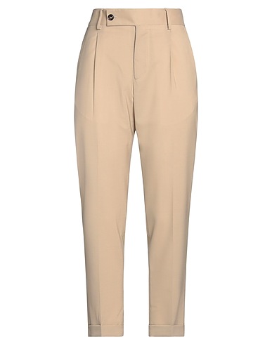 (+) PEOPLE Casual trouser Beige 54% Virgin Wool, 45% Polyester, 1% Elastane