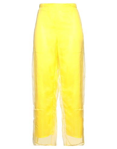KOCHÉ Casual pants Yellow 100% Polyester