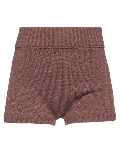 WANDERING Shorts & Bermuda Brown 80% Wool, 20% Polyamide