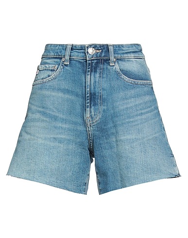 AG JEANS Denim shorts Blue 99% Recycled cotton, 1% Elastane