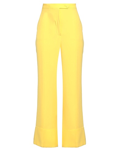 SARA BATTAGLIA Pantalone Giallo 72% Acetato, 28% Viscosa
