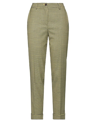 P.A.R.O.S.H. Casual trouser Yellow 98% Virgin Wool, 2% Elastane